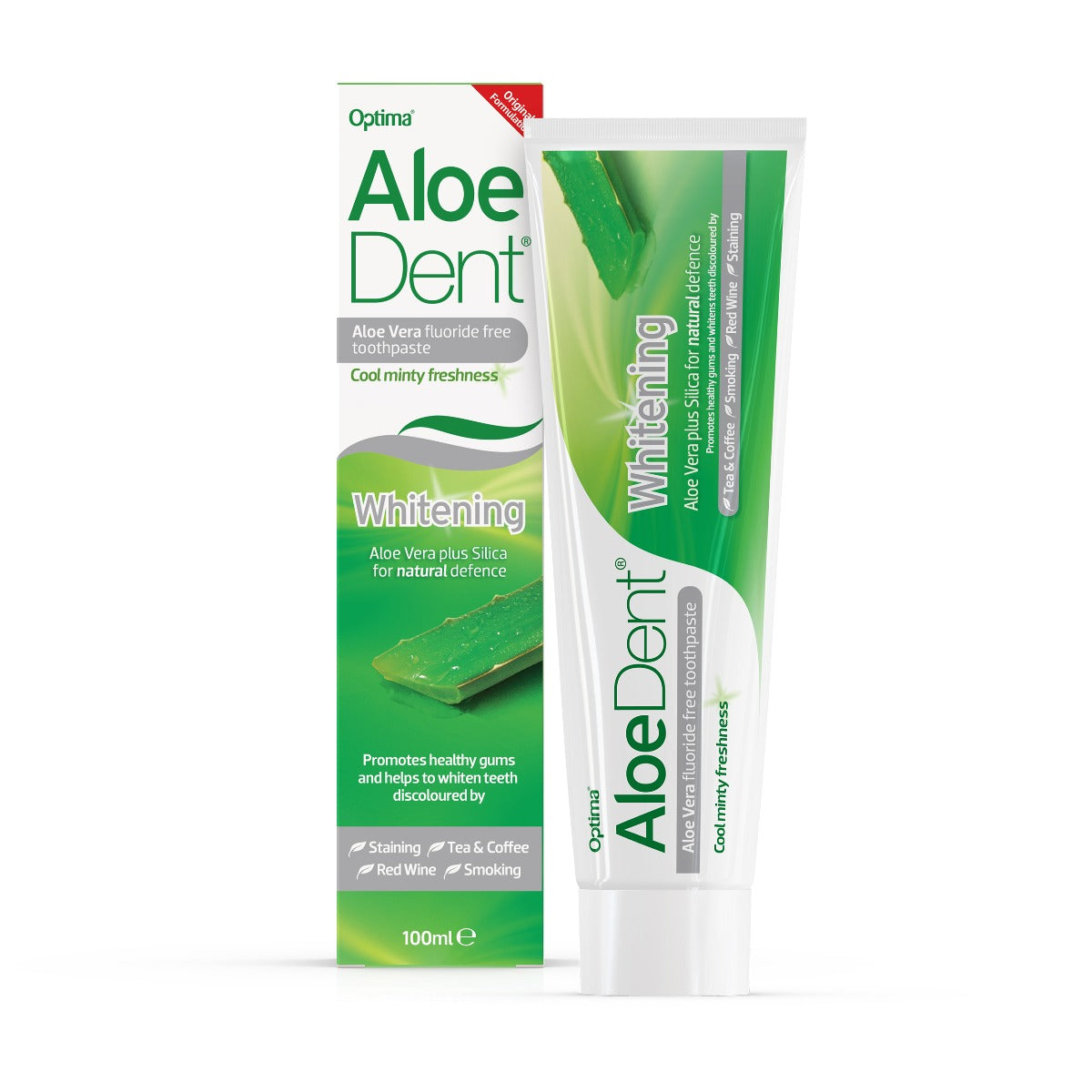 Aloe Dent Whitening Aloe Vera Toothpaste + Silica Mint 100ml