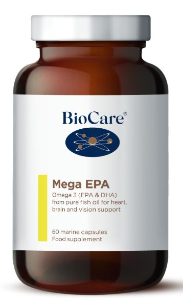 BioCare Mega EPA 1000 (EPA/DHA Fish Oil Concentrate) 60 Capsules # 80360