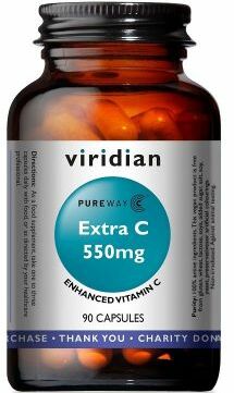 Viridian Extra C 550mg Veg Caps 90 size #216 Up To 30% Off