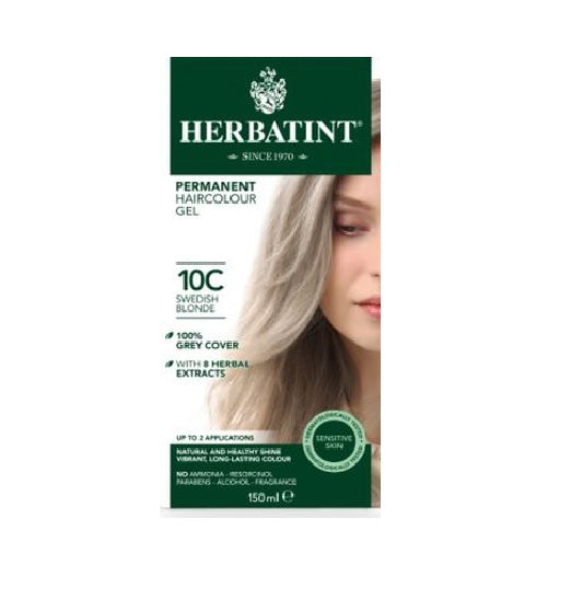Herbatint Permanent Hair Colour 10C Swedish Blonde - Up to 34% Off