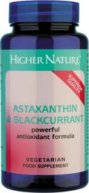 Higher Nature Astaxanthin & Blackcurrant 90 Capsules # AST090