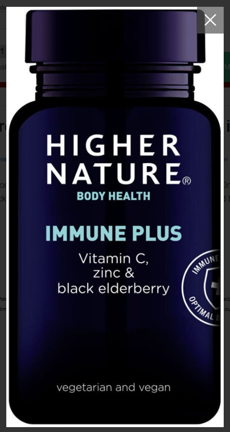 Higher Nature Immune+ 180 Tablets # QIM0180