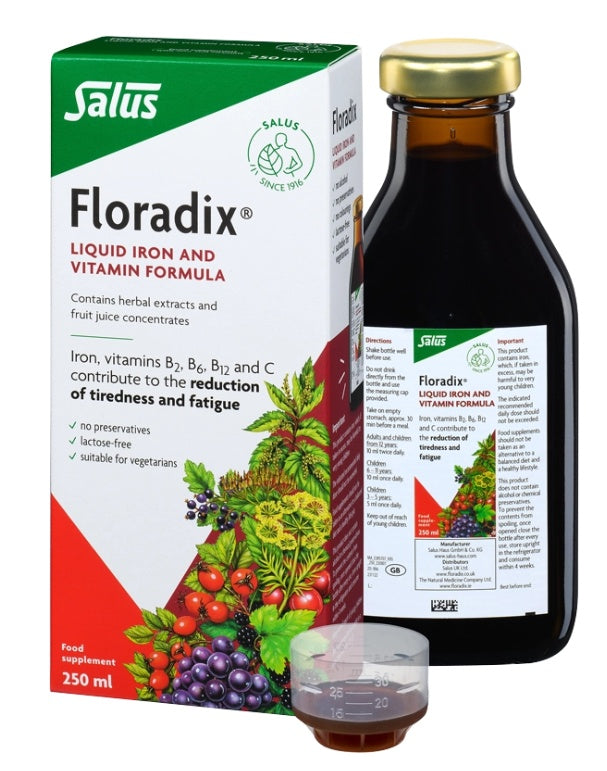 Salus Floradix Liquid Iron and Vitamin Formula 500ml