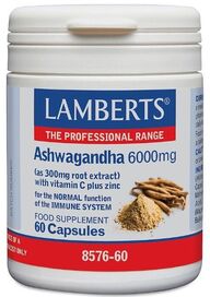 Lamberts Ashwagandha 6000mg 60 Caps #8576 - Up To 30% Off
