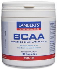 Lamberts BCCA (Branch Chained Amino Acids) 180 Caps #8332 - Up To 30% Off