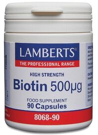 Lamberts Biotin 500mg 90 Capsules #8068 - Up To 30% Off