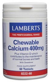 Lamberts Chewable Calcium 400mg 60 Tablets #8222 - Up To 30% Off
