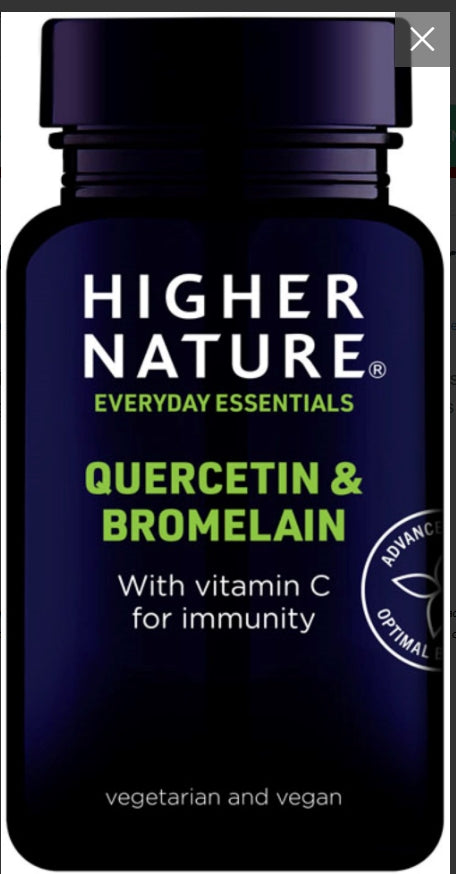 HIGHER NATURE QUERCETIN & BROMELAIN 60'S