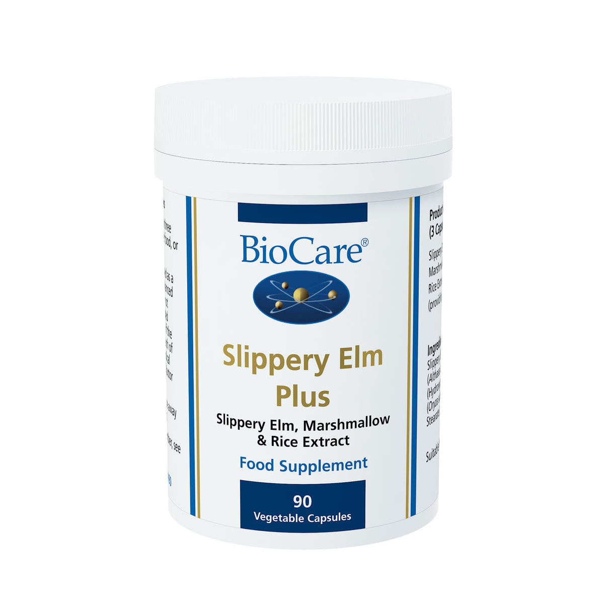 BioCare Slippery Elm Plus (Herbal combination) 90 Capsules # 31190