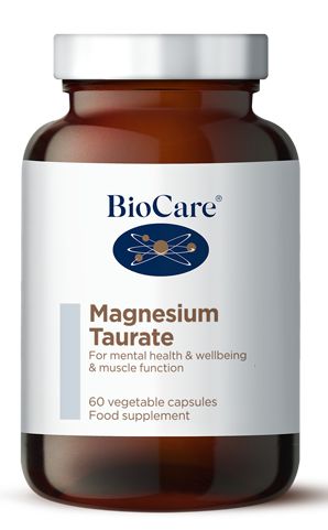 BioCare Magnesium Taurate 915mg (90mg elemental magnesium) 60 Capsules # 18360