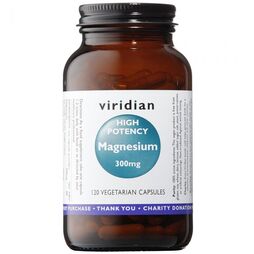 Viridian Magnesium 300mg (High Potency) Veg Caps 120 size #304 Up To 30% Off