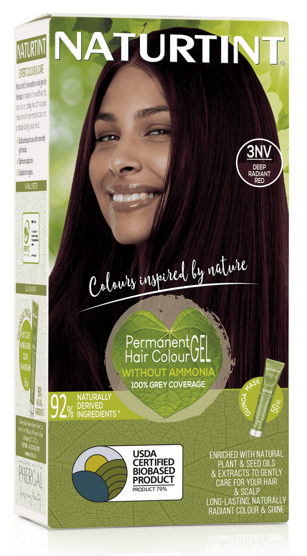 Naturtint  Permanent Hair Colourant 3NV Deep Radiant Red - Up to 35% Off