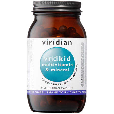 Viridian Viridikid Multivitamin Veg Caps 90 size #125 Up To 30% Off