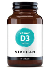 Viridian Vitamin D3 2000iu Veg Caps 60 size #274  Up To 30% Off
