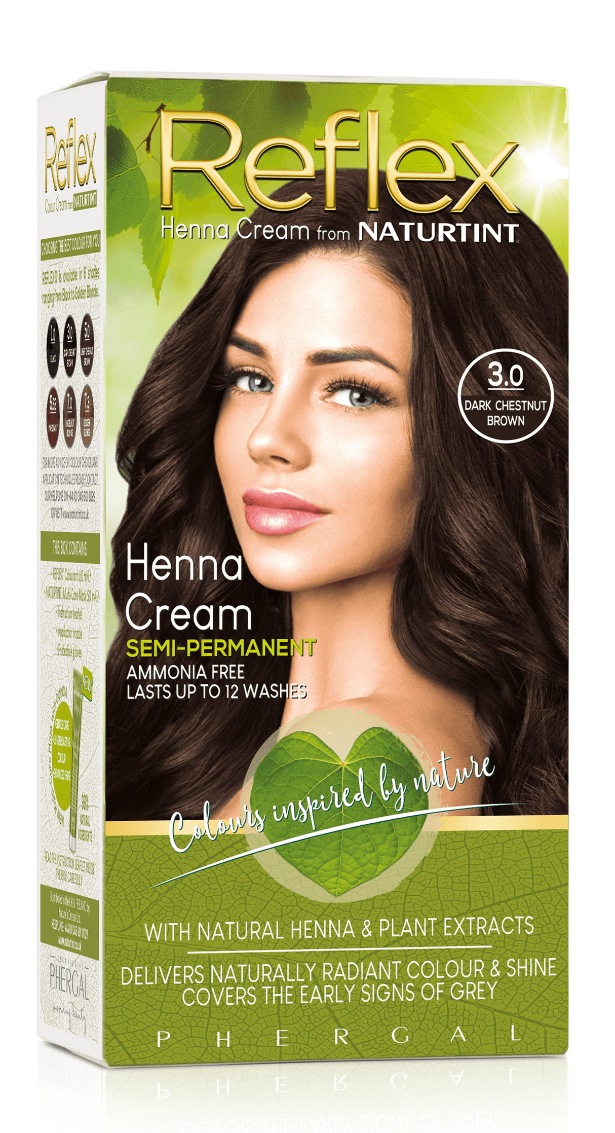 Naturtint  Reflex - 3.0 Dark Chestnut Brown Semi Permanent Colour (PPD Free)