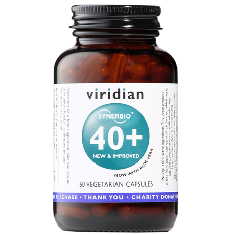 Viridian Synerbio Daily 40+ Veg Caps 60 size #462 Up To 30% Off