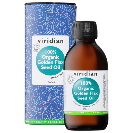 Viridian Flaxseed Omega Oil (Organic) 200ml size #505 Up To 30% Off