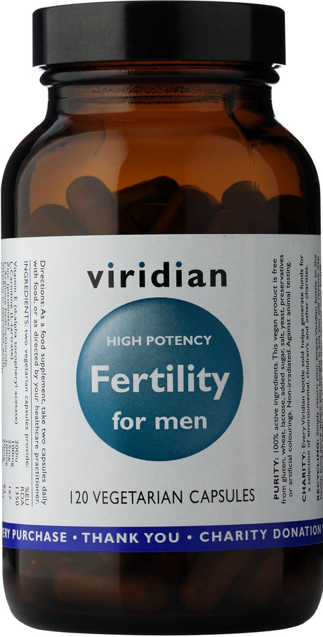 Viridian Fertility for Men (High Potency) Veg Caps 120 size #171  Up To 30% Off