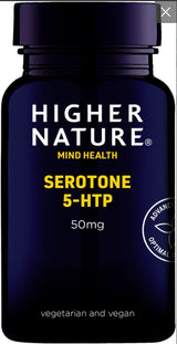 Higher Nature Serotone-5HTP 50mg 90 Capsules # SE5090