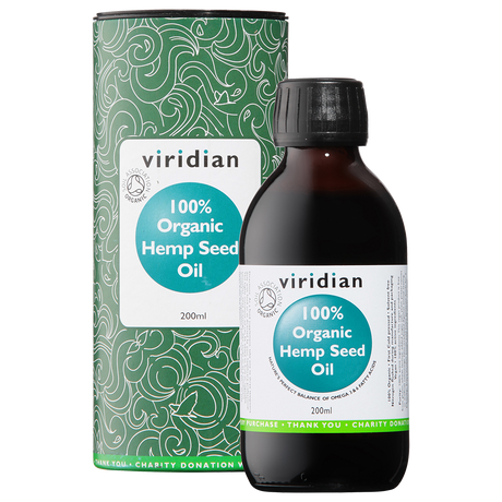 Viridian Hemp Omega Oil (Organic) ** 200ml size #510 Up To 30% Off