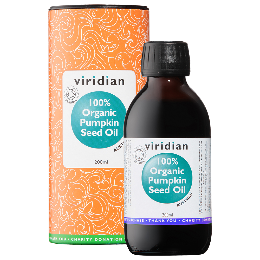 Viridian Pumpkin Seed Omega Oil (Organic) 200ml size #515  Up To 30% Off