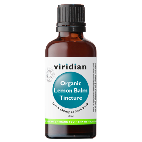 Viridian Lemon Balm Tincture (Organic) 50ml size #618 Up To 30% Off