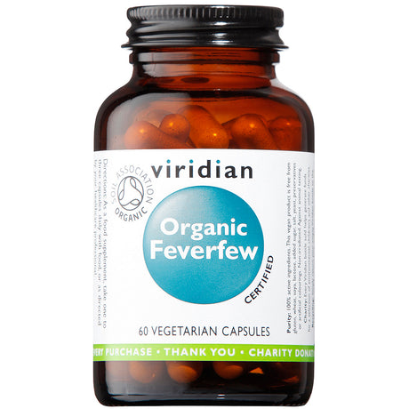Viridian Feverfew 350mg Veg Caps 60 size #941 Up To 30% Off