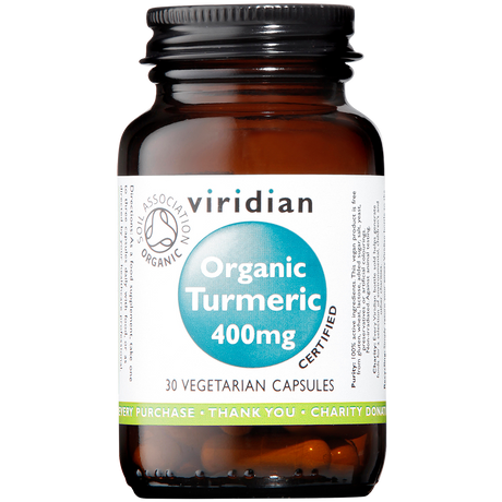 Viridian Turmeric 400mg Veg Caps 30 size #965  Up To 30% Off