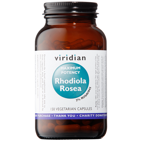 Viridian Rhodiola Rosea Extract (High Potency) Veg Caps 150 size #988 Up To 30% Off