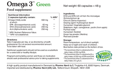 Pharma Nord Omega 3 Green Phyto 60 Capsules