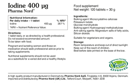 Pharma Nord Iodine 120 tablets
