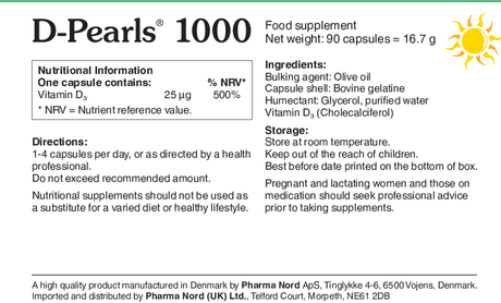 Pharma Nord D Pearls 1000iu 90 caps