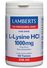 Lamberts L-Lysine 1000mg (120 Tablets) # 8316