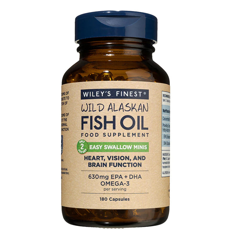 Wiley's Finest Easy Swallow Minis - 180 Softgels - Save 27% When You Buy 3