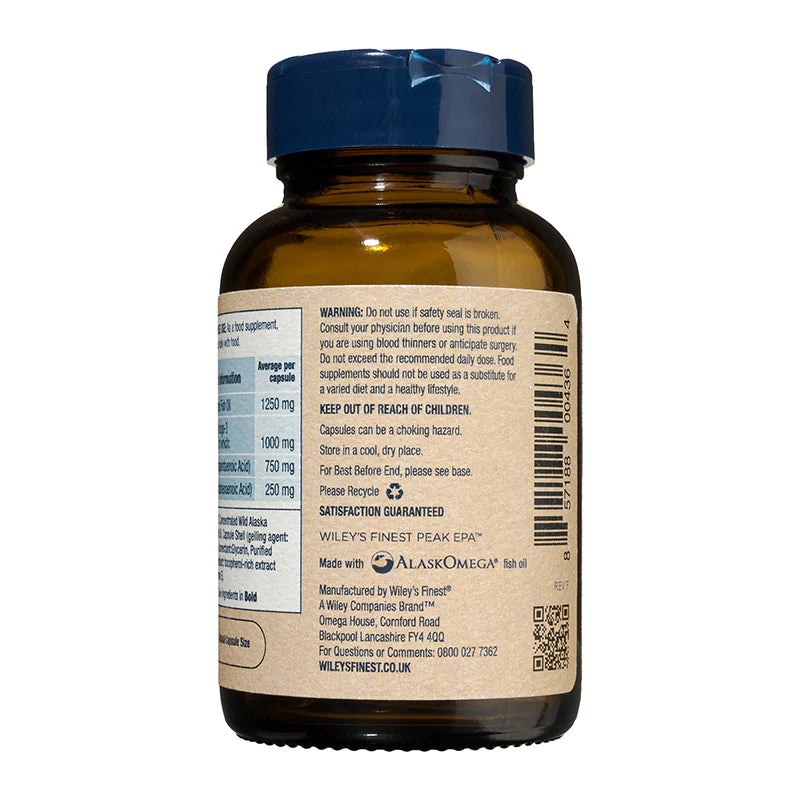 Wiley's Finest Peak EPA – 30 softgels - Save 27% When You Buy 3