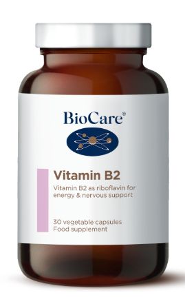 Biocare Vitamin B2 30 Capsules # 52430