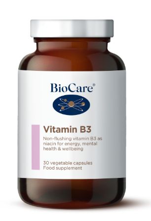 BioCare Vitamin B3 30 Capsules # 52530