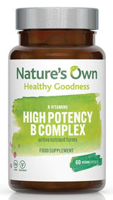 Natures Own high strength vitamin B complex. 60 capsules