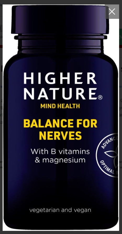 Higher Nature Balance For Nerves 90 Capsules # QBN090