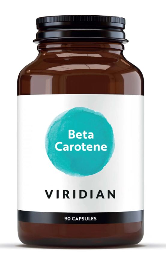 50% Off - Viridian Beta Carotene Veg Caps 90 size #122 (Expiry date 11-2026)