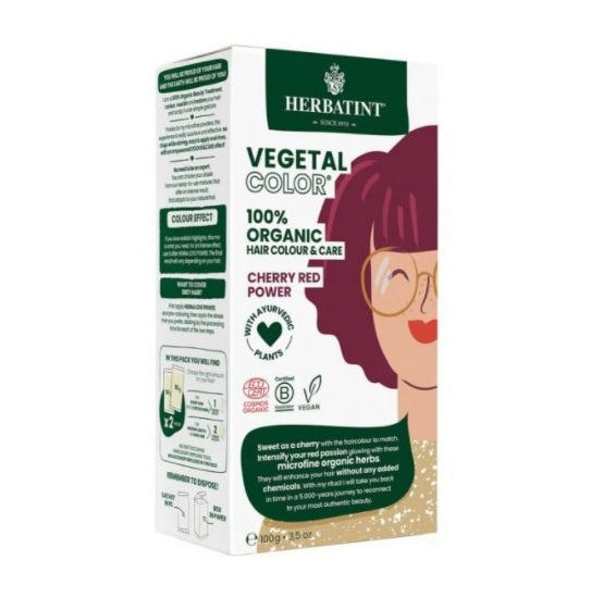 HERBATINT RT06 CHERRY RED POWER - 100% of the ingredients are organic