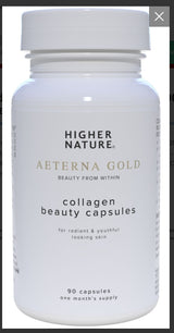 Higher Nature AEterna Gold Collagen Restructuring Complex 90 Capsules # AERE090