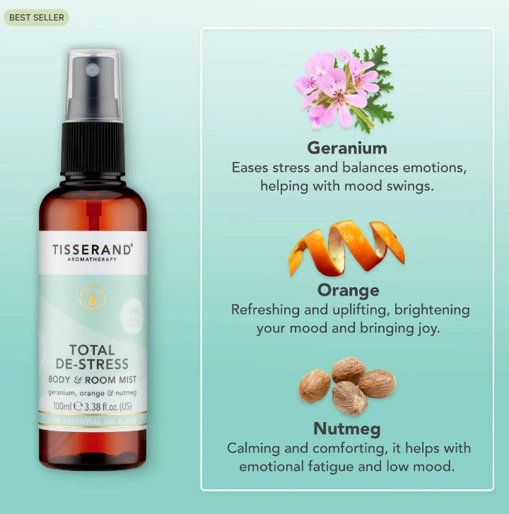Tisserand Total De-Stress Body & Room Mist 100ml