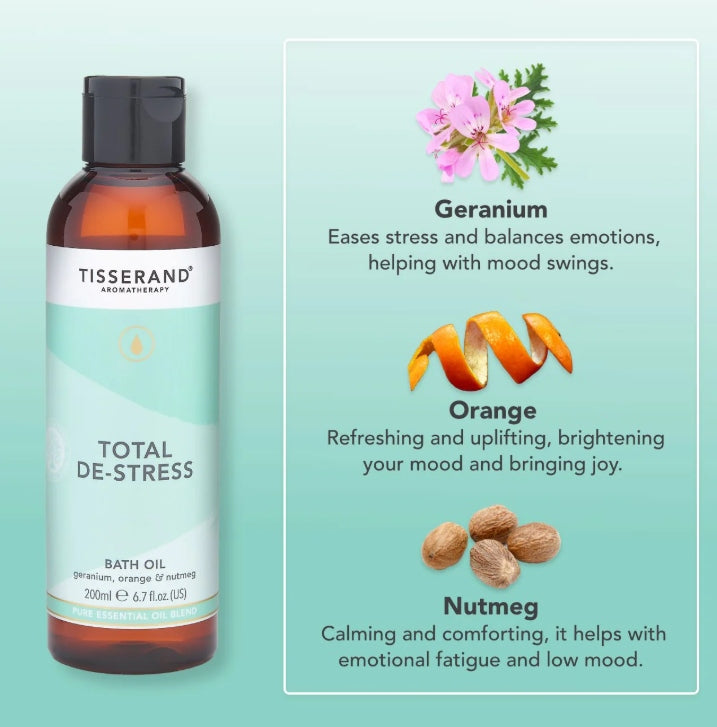 Tisserand Total De-Stress Bath Oil