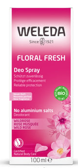 Weleda Floral Fresh Deo Spray Deodorant Wild Rose 100ml