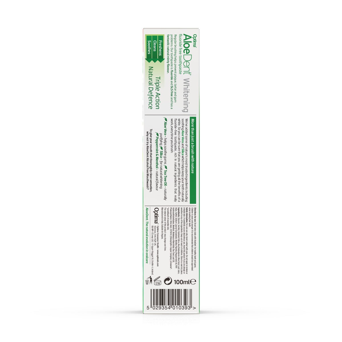 Whitening Aloe Vera Toothpaste + Silica Mint 100ml