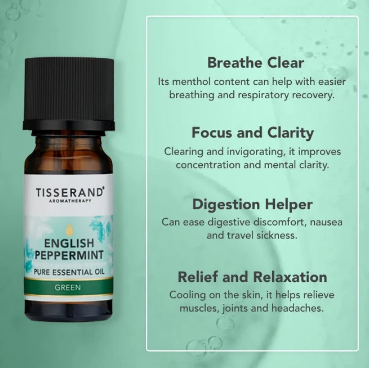 Tisserand English Peppermint Essential Oil 9ml