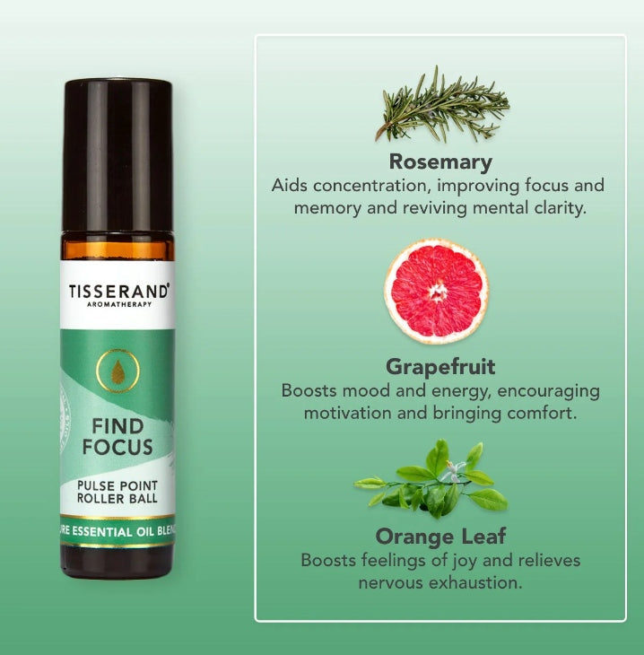 Tisserand Find Focus Pulse Point Roller Ball 10ml