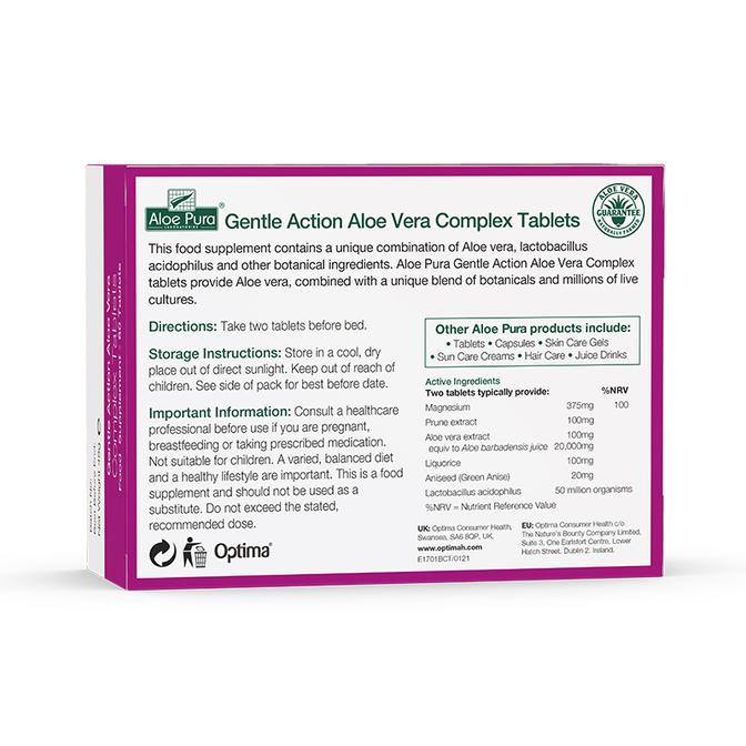 Aloe Pura Gentle Action Aloe Vera Complex 60 Tablets