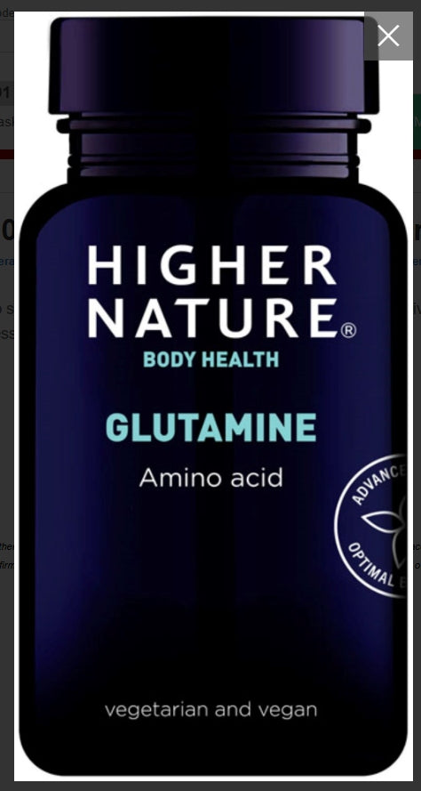 Higher Nature Glutamine 90 Capsules # GLC090